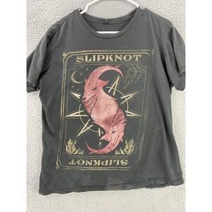 Slipknot Shirt Mens M Black Short Sleeve Tee Crewneck Cotton Band Music Vintage